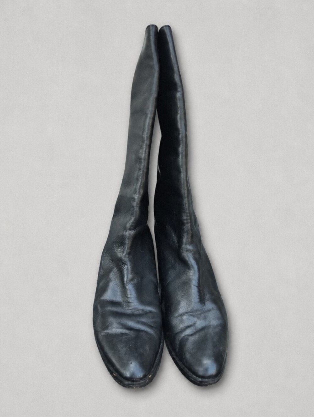 Vero Cuoio Black Over-the-Knee Leather Boots